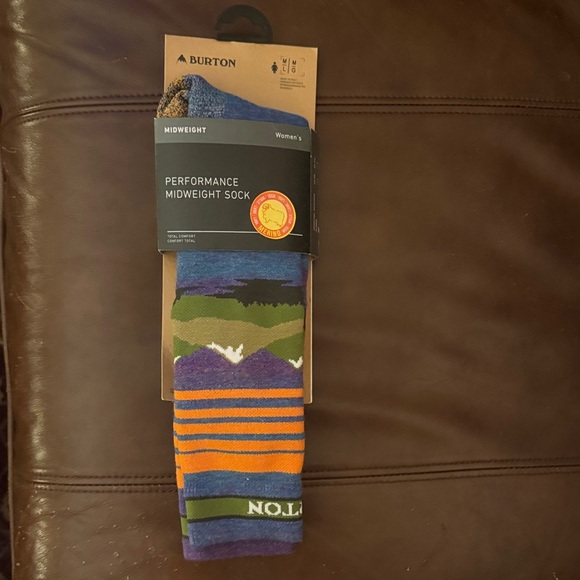 Burton Other - NWT Burton Performance Midweight Socks - Blue, Green, Orange